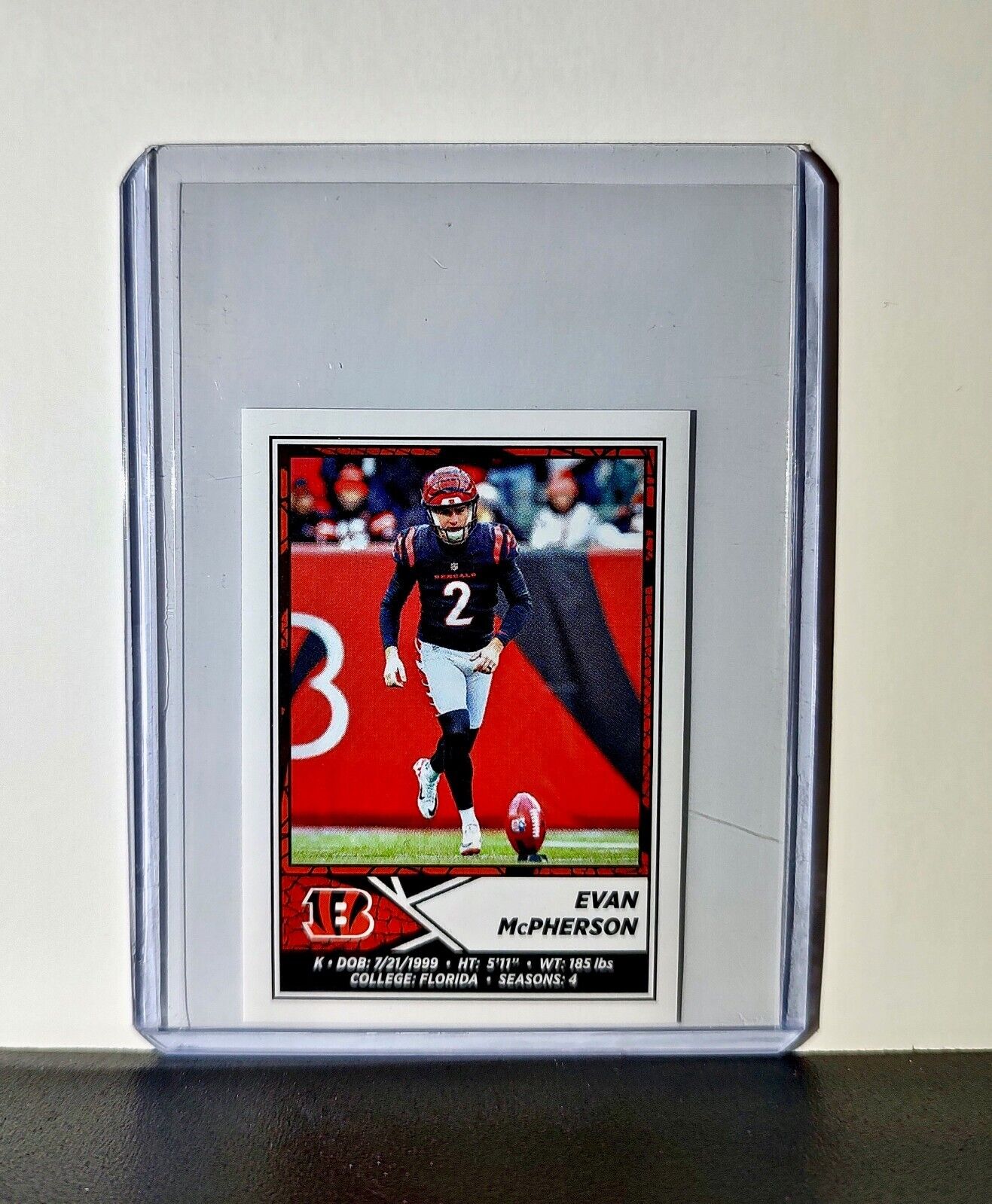 Evan McPherson 2024 Panini NFL Sticker #135 Cincinnati Bengals