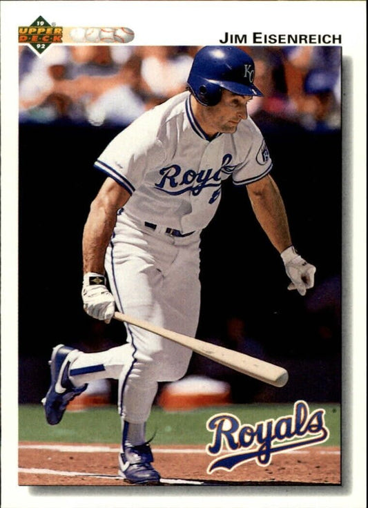 Jim Eisenreich 1992 Upper Deck MLB #539 Baseball Card Kansas City Royals