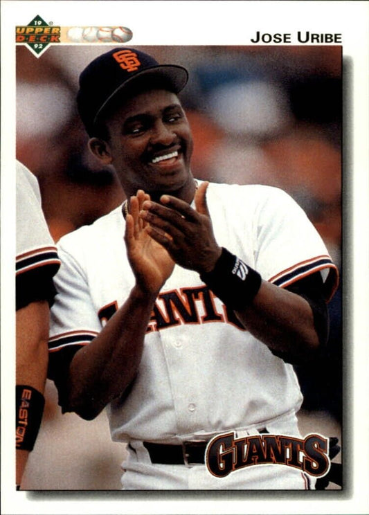 Jose Uribe 1992 Upper Deck MLB #270 Baseball Card San Francisco Giants