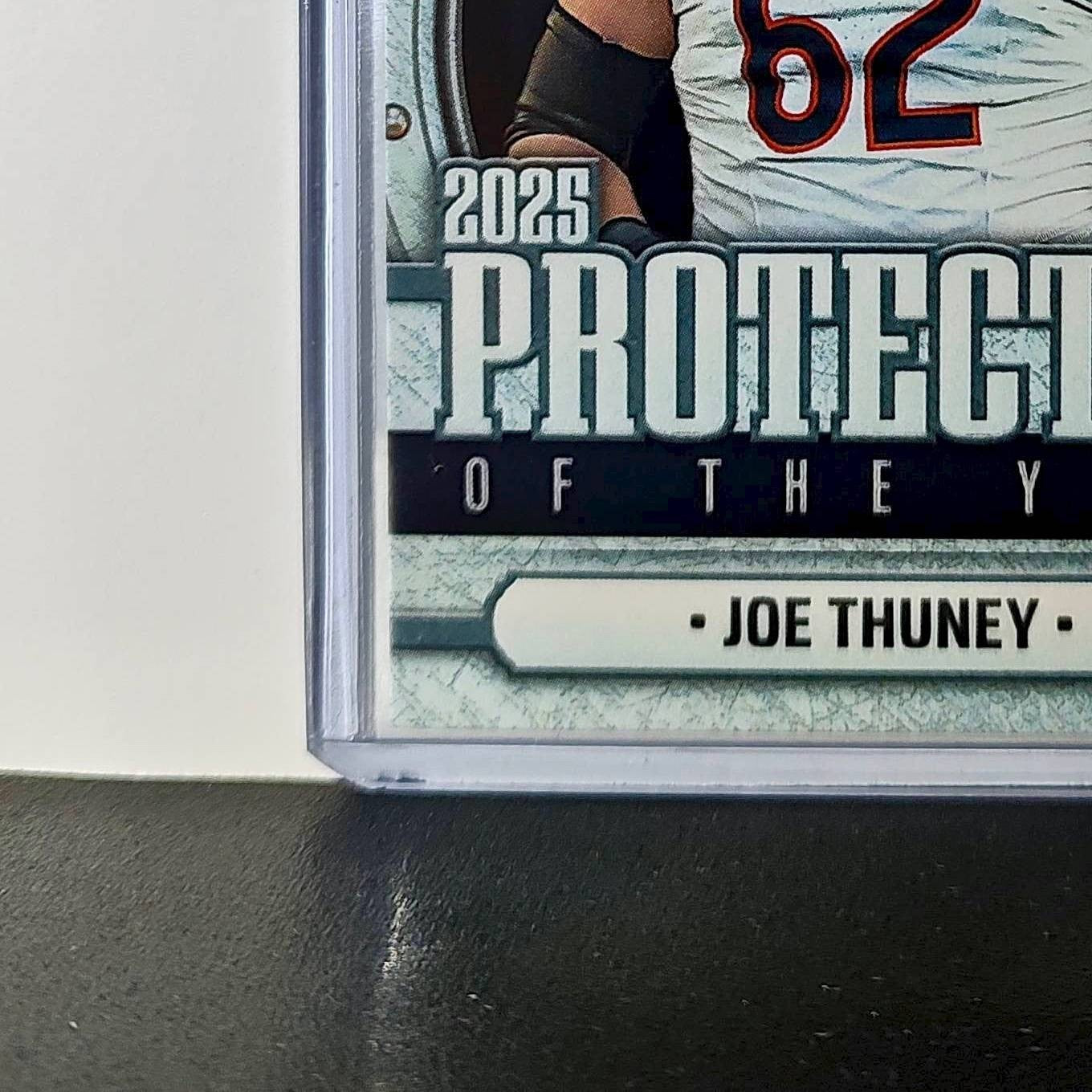 Joe Thuney 2025 Panini NFL Protector of the Year Football Card Bears 1 of 220