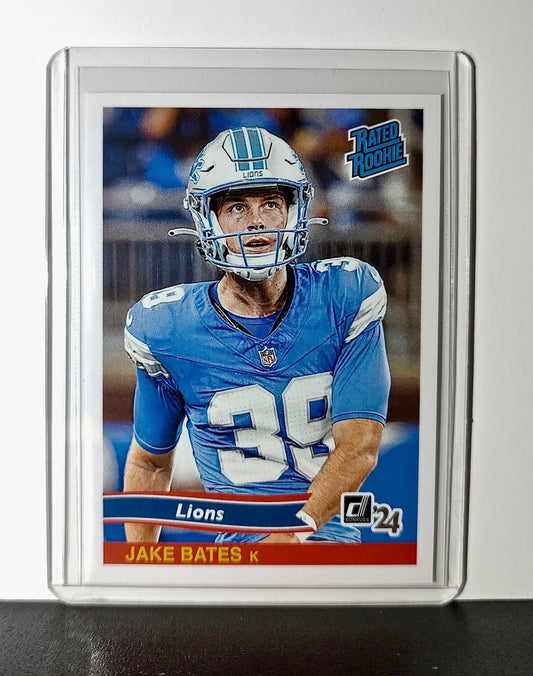 Jake Bates Rookie 2024 Panini Rated Rookie Retro NFL #40 Detroit Lions 1 of 890