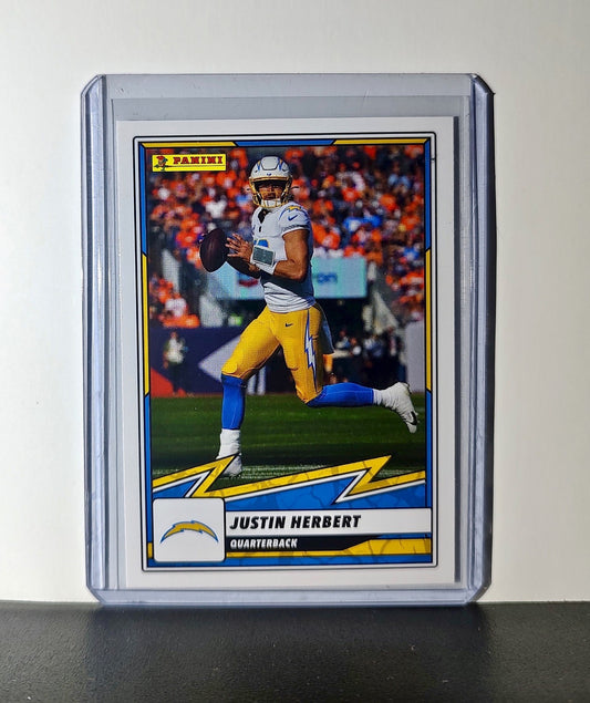 Justin Herbert 2025 Panini NFL #6 Sticker Card Los Angeles Chargers