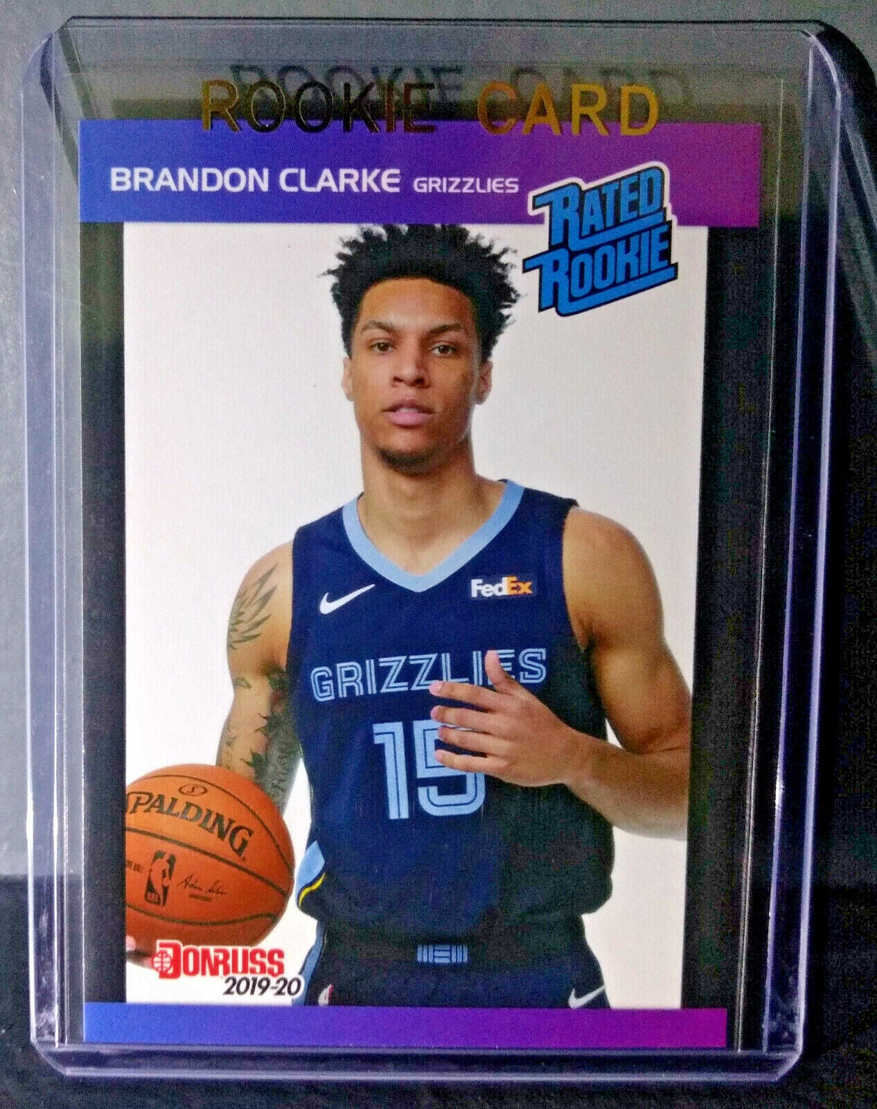 Brandon Clarke 2019-20 Panini NBA #18 Rated Rookie Retro Card 1/3431