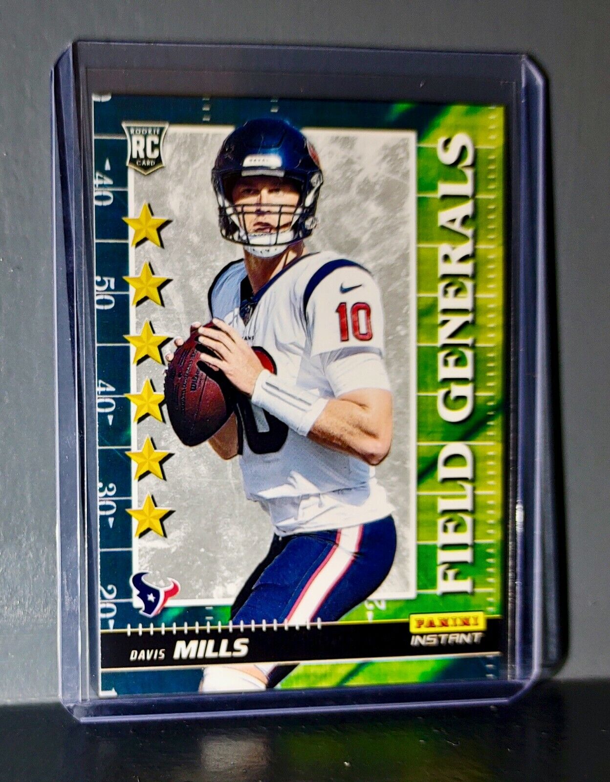 Davis Mills 2021 Panini NFL Instant Field Generals #13 Rookie Card 1 of 2088