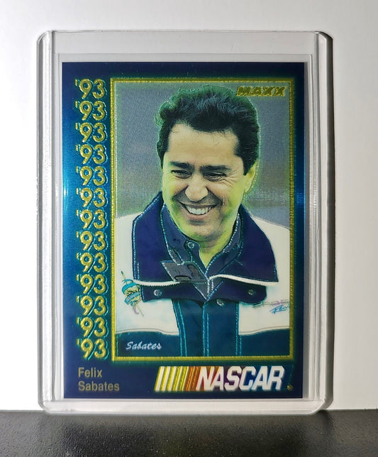 Felix Sabates 1993 Maxx Premier Plus Racing #92 NASCAR Card SABCO Racing