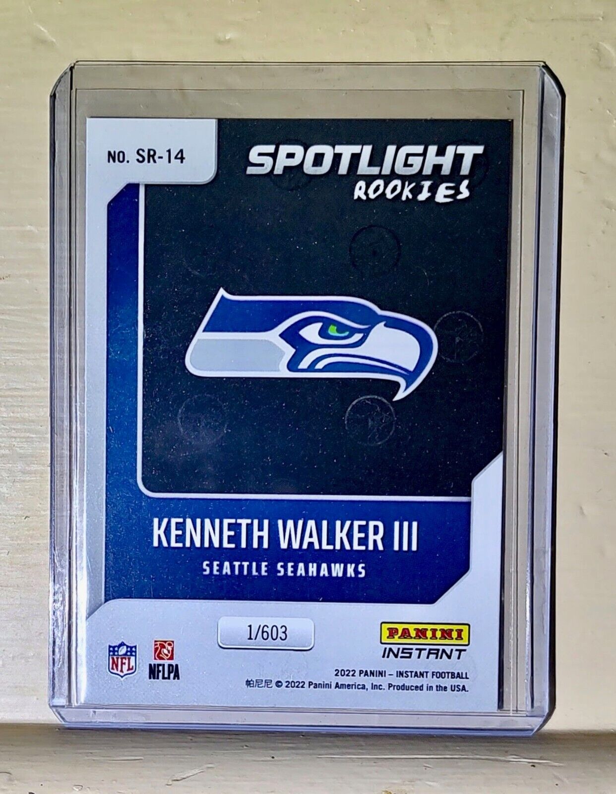 Kenneth Walker III 2022 NFL Panini #14 Spotlight Rookie Football Card 1/603