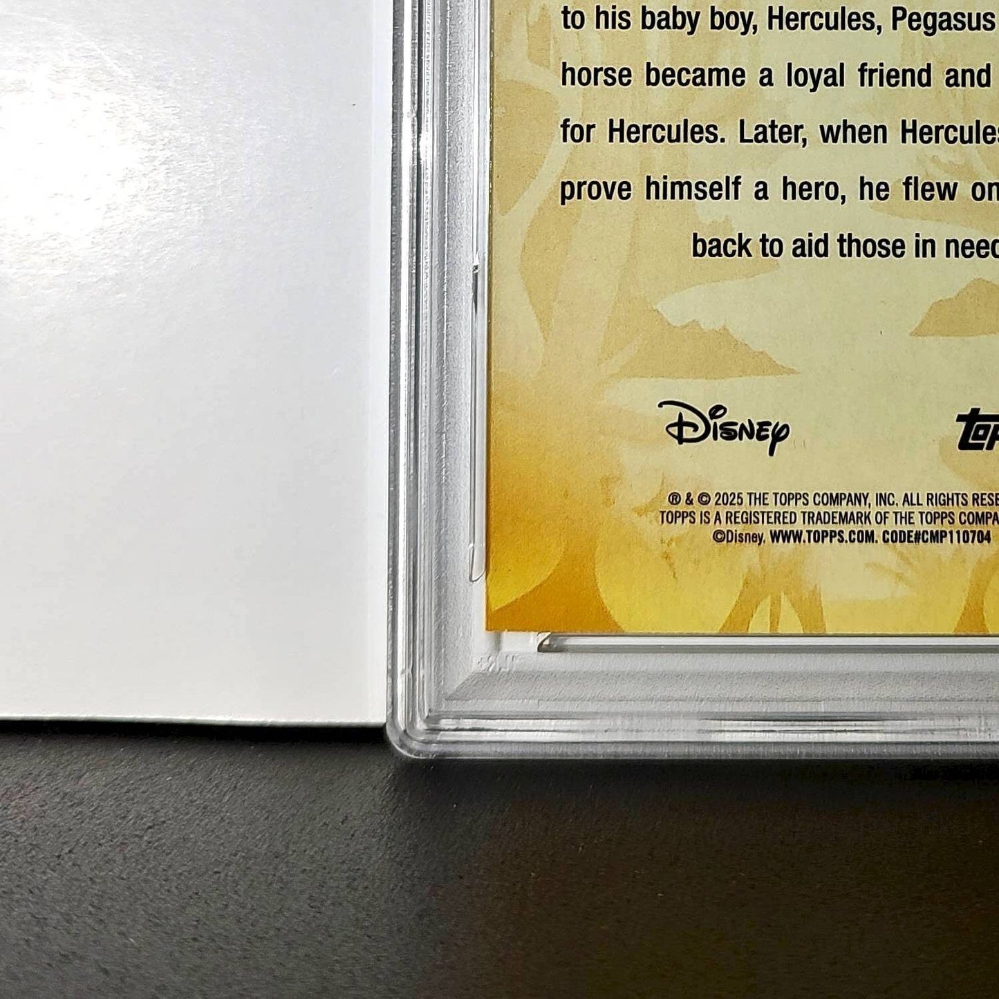 Pegasus 2025 Topps Disney #FF-15 Furry Friends Card Hercules PSA 9