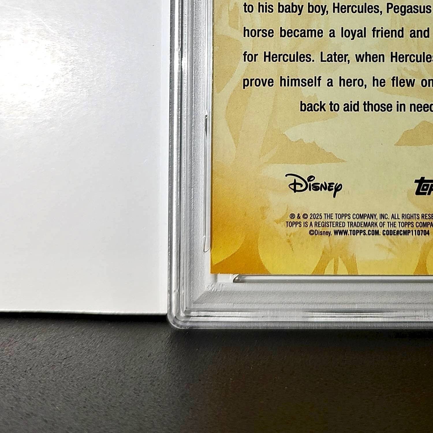 Pegasus 2025 Topps Disney #FF-15 Furry Friends Card Hercules PSA 9