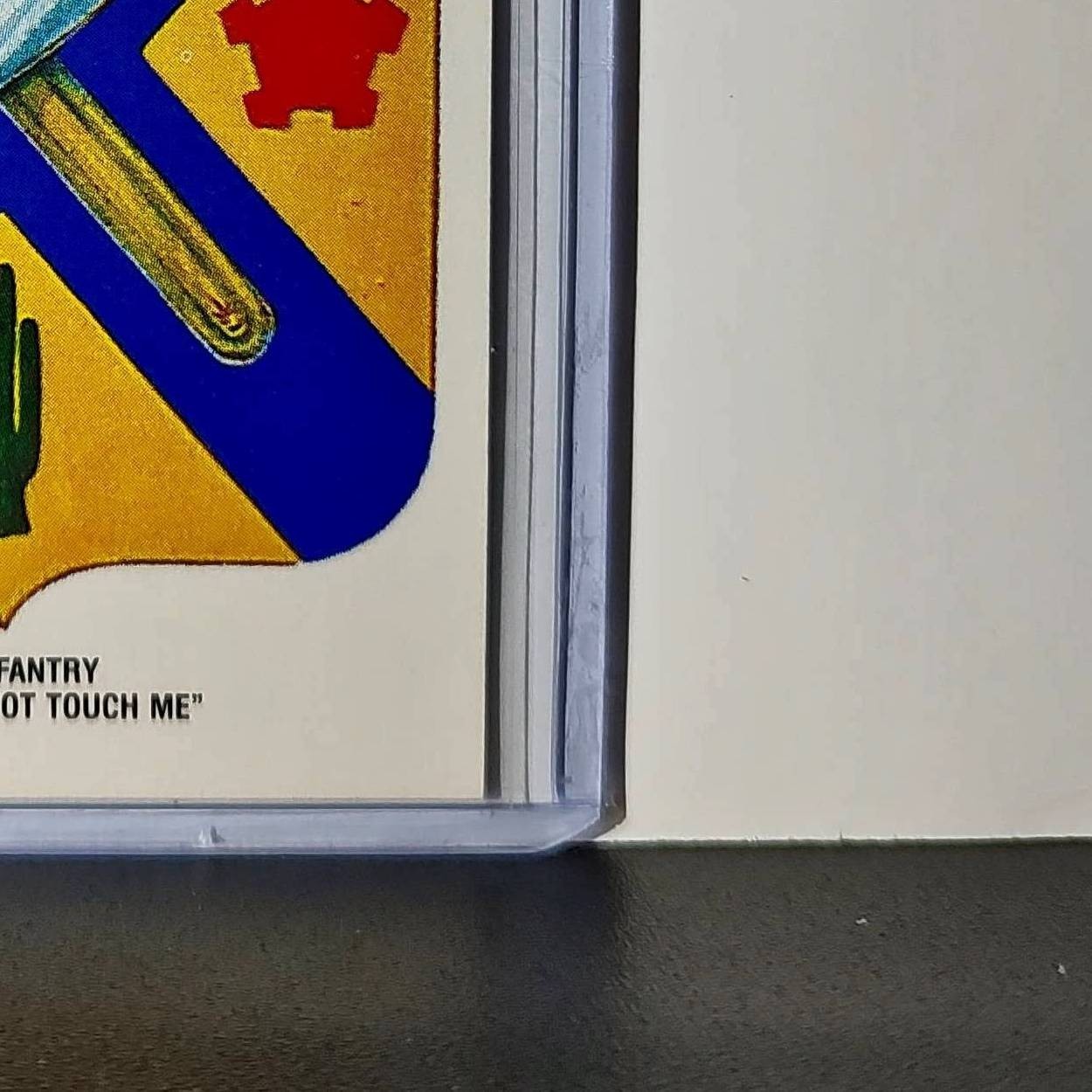 2nd Infantry Motto: Do Not Touch Me 1991 Topps Desert Storm #16 Sticker