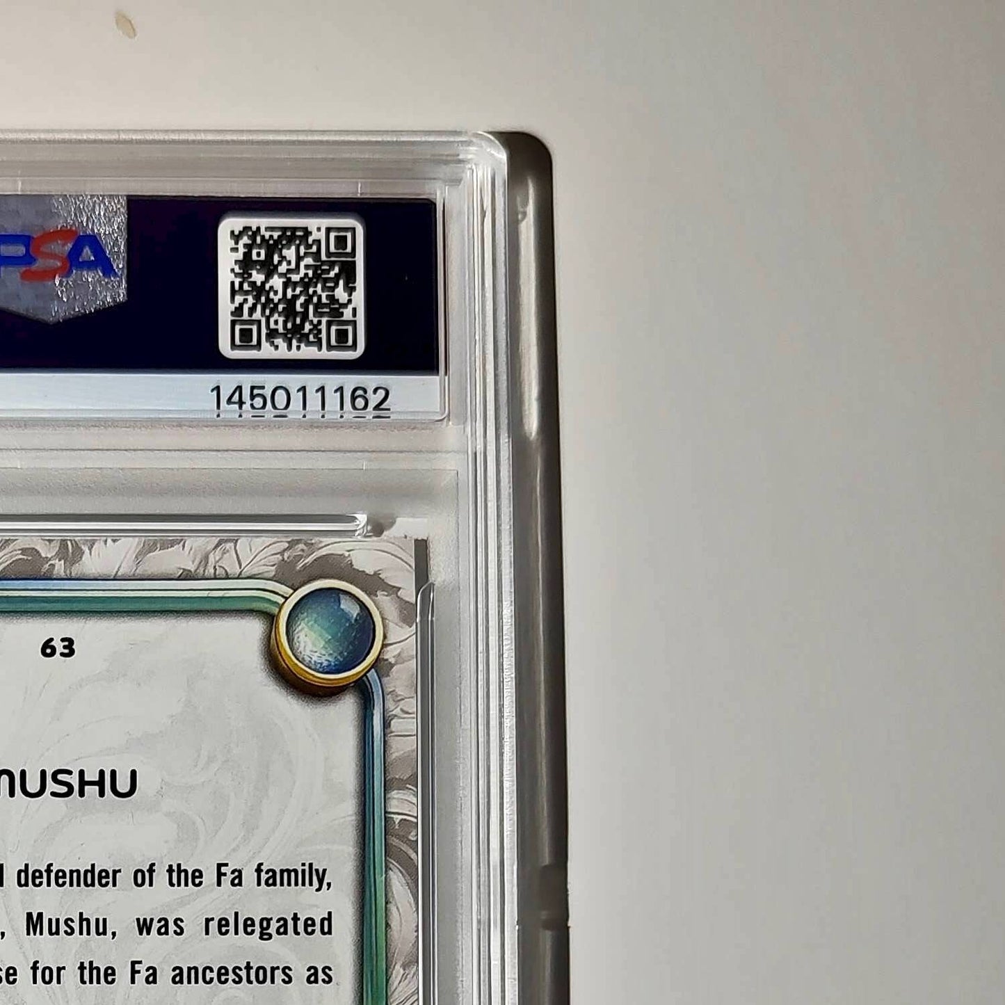 Mushu 2025 Topps Disney Wonder #63 Winter Variant Card Mulan PSA 7
