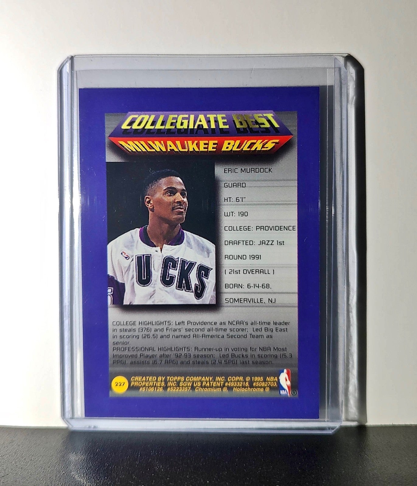 Eric Murdock 1994-95 Topps Finest #227 Collegiate Best