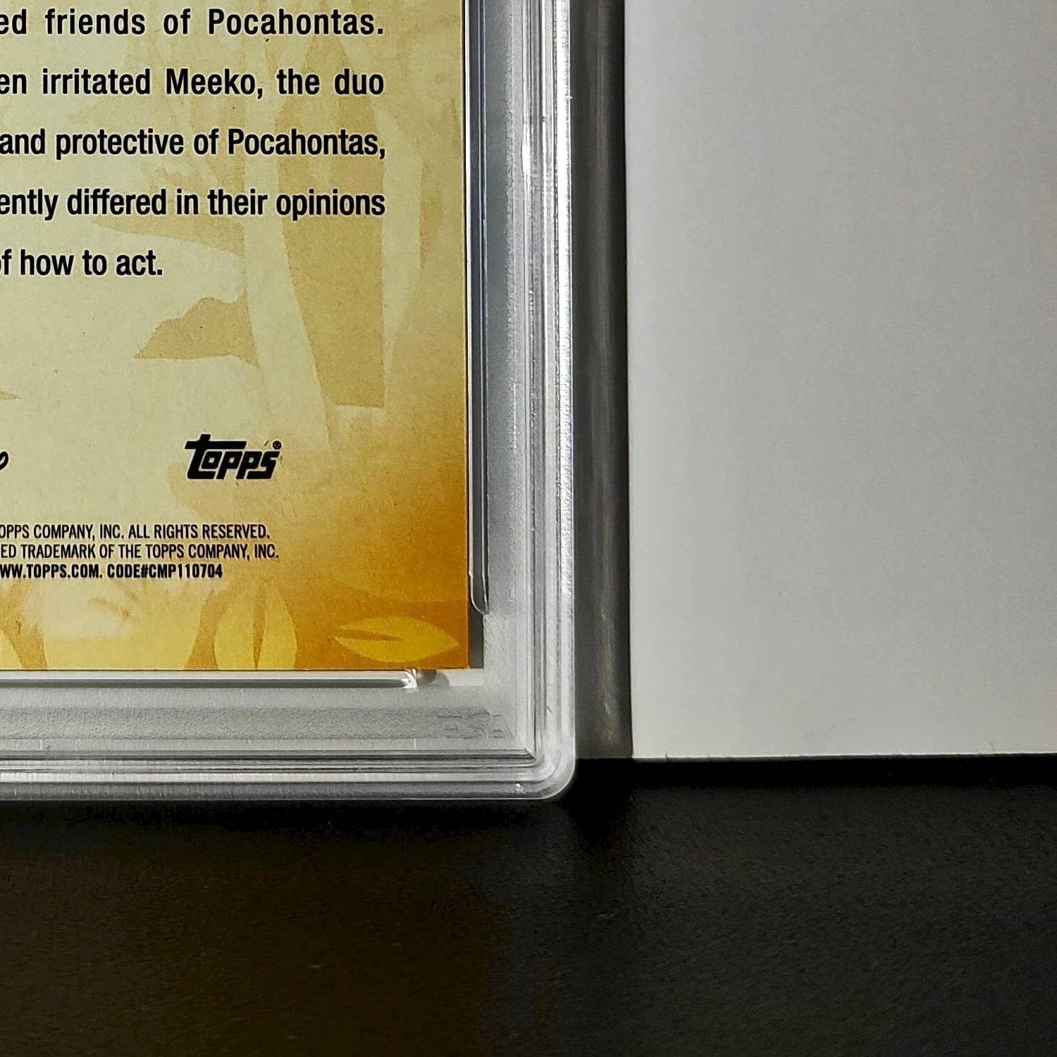 Flit and Meeko 2025 Topps Disney #FF-14 Furry Friends Card Pocahontas PSA 9