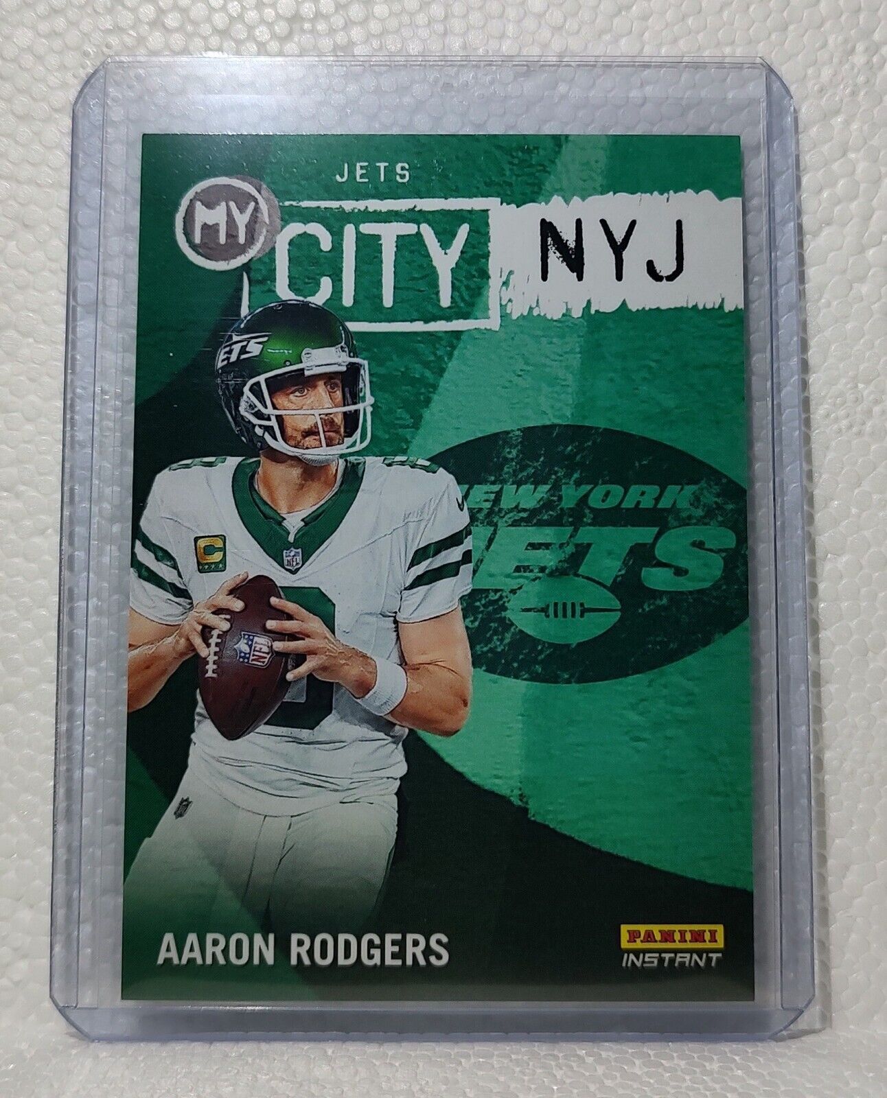 Aaron Rodgers 2023 Panini NFL #4 My City Football Card New York Jets 1/344