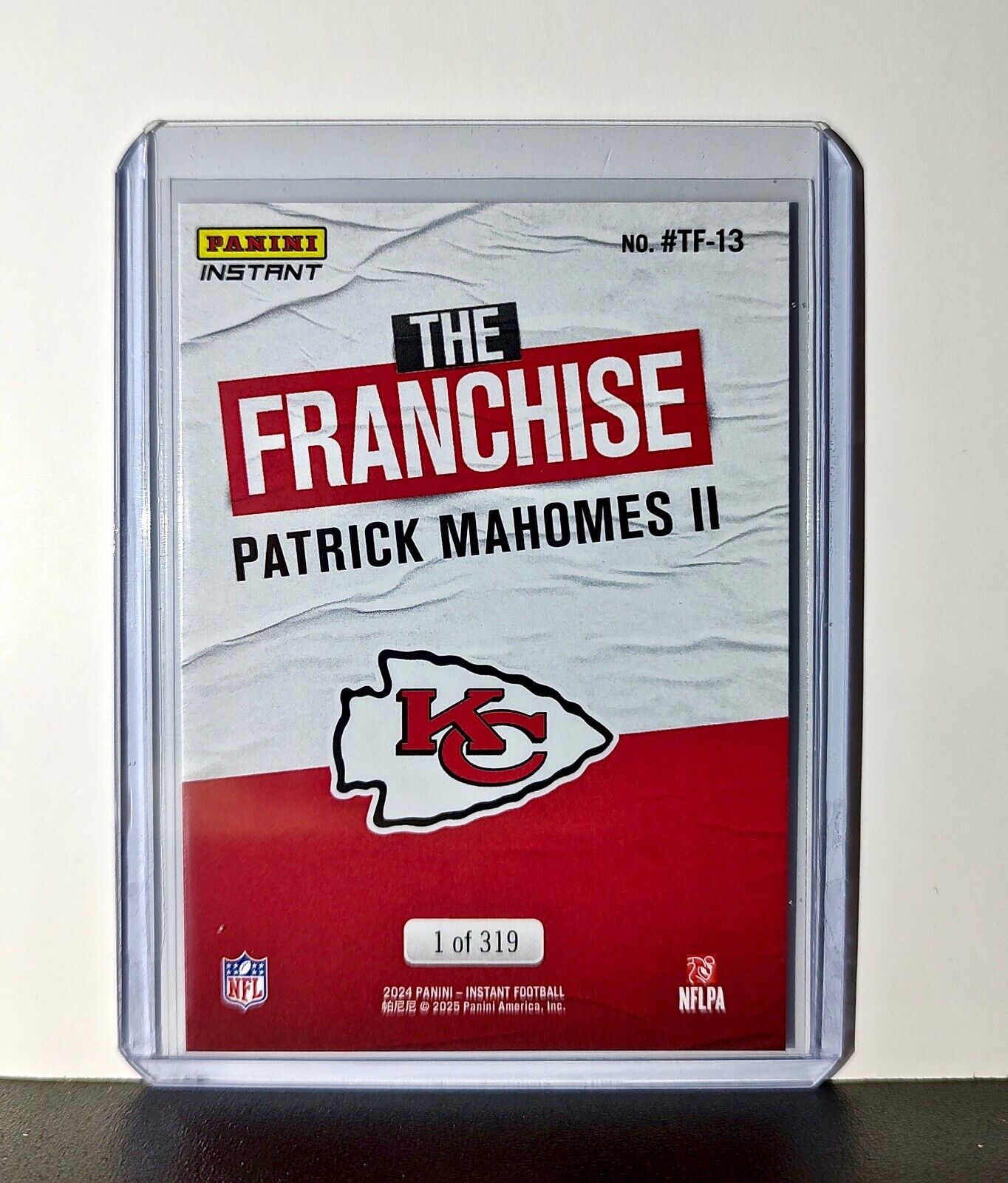 Patrick Mahomes II 2024 Panini The Franchise NFL #13 Football Card 1 of 319