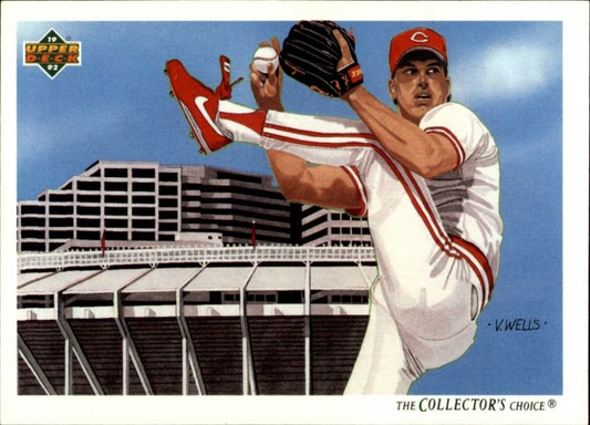 Rob Dibble 1992 Upper Deck MLB #30 Team Checklist Baseball Card Cincinnati Reds