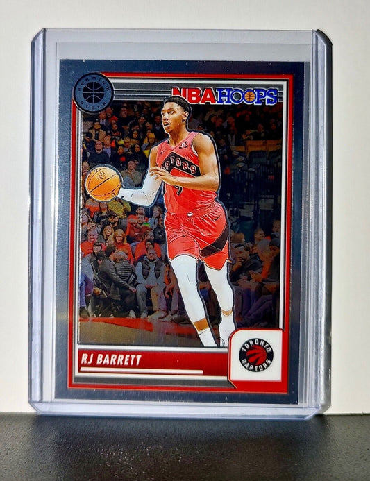 RJ Barrett 2023-24 Panini Premium Stock NBA Hoops #158 Card Toronto Raptors