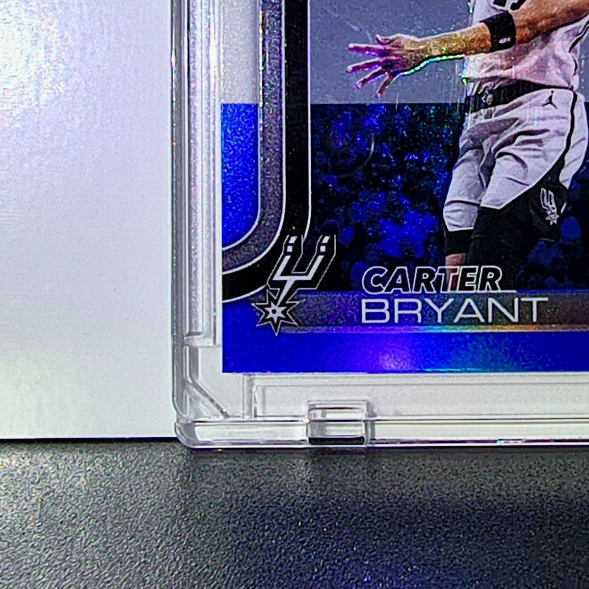 Carter Bryant Rookie 2025-26 NBA Topps Chrome Update #164 Red White Blue Refract