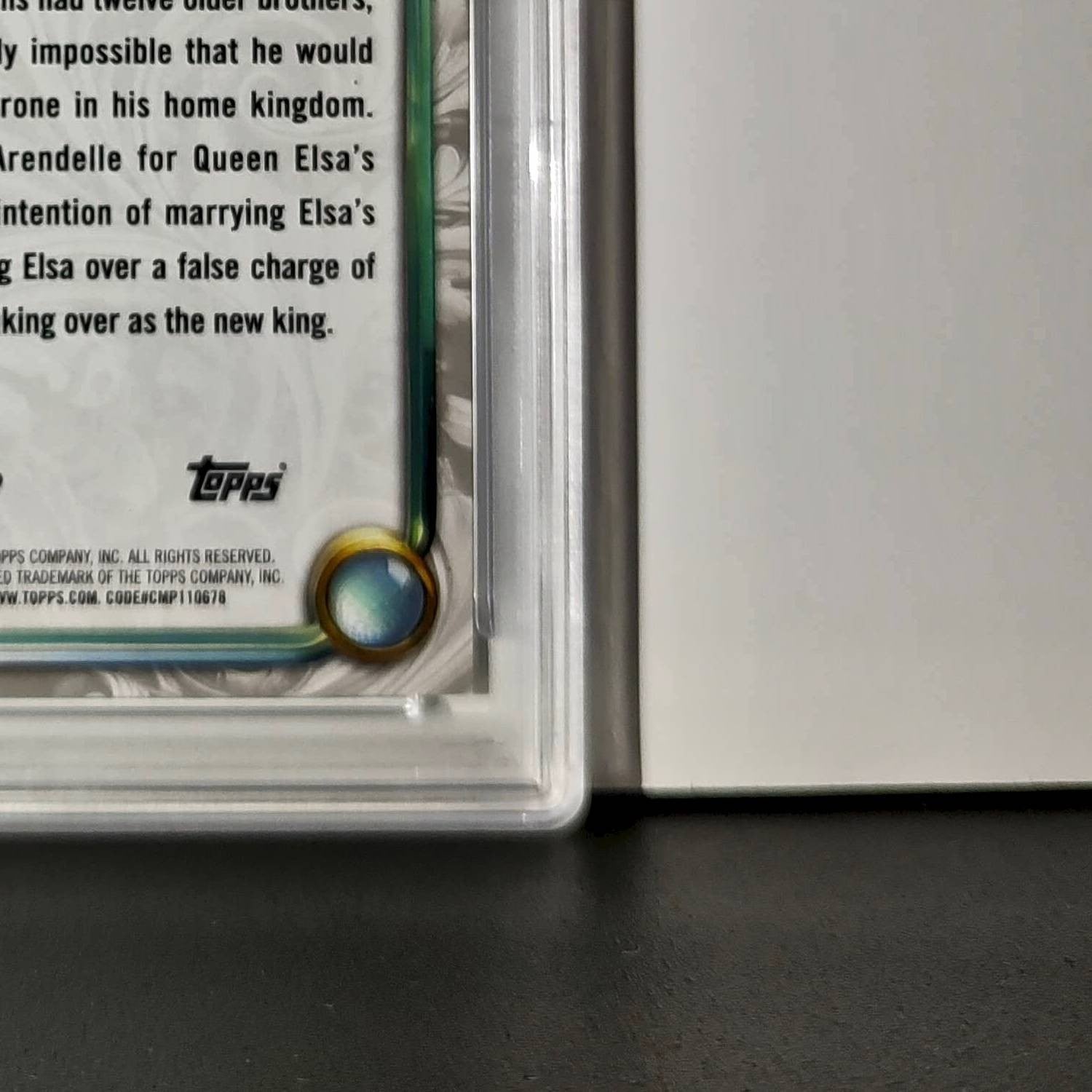 Hans 2025 Topps Disney Wonder #85 Winter Variant Card Frozen PSA 10