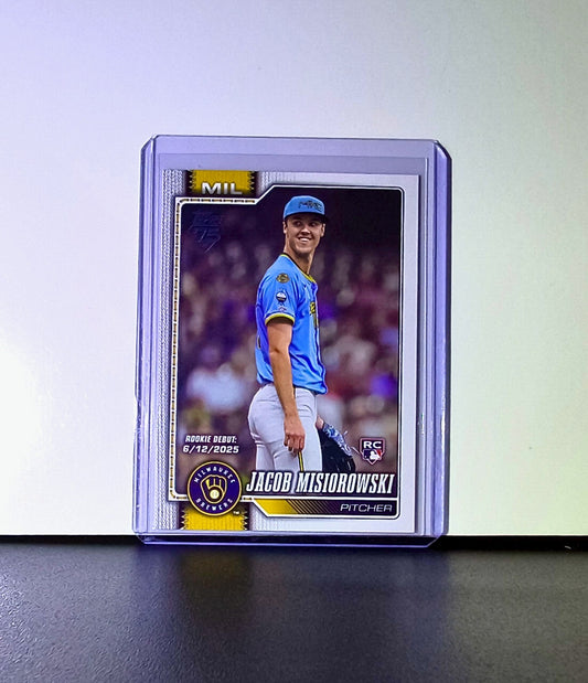 Jacob Misiorowski Rookie 2026 Topps Update MLB #US136 Card Milwaukee Brewers
