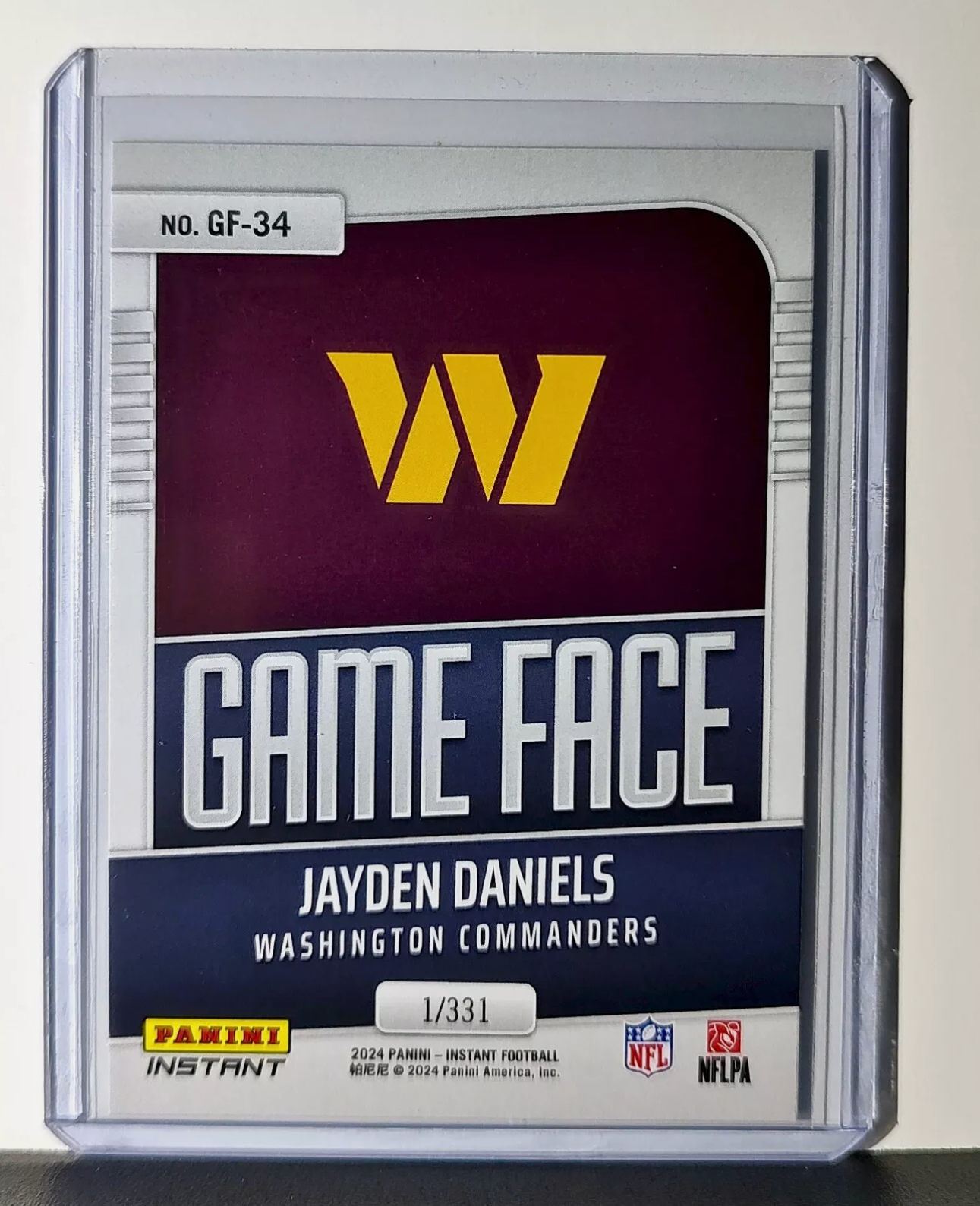 Jayden Daniels Rookie Panini NFL Football Cards Set of 5 with Acrylic Display