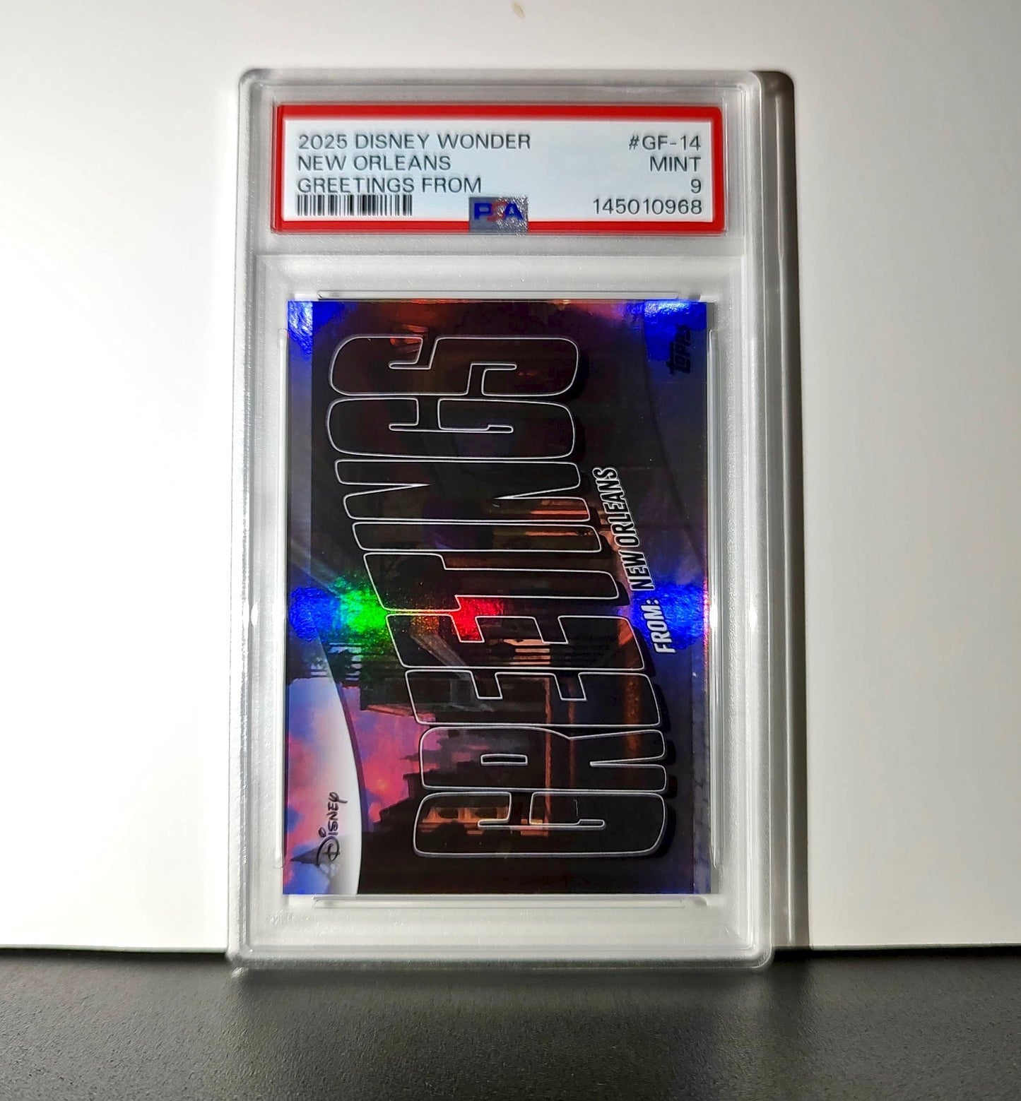 New Orleans 2025 Topps Disney #GF-14 Greetings The Princess and the Frog PSA 9