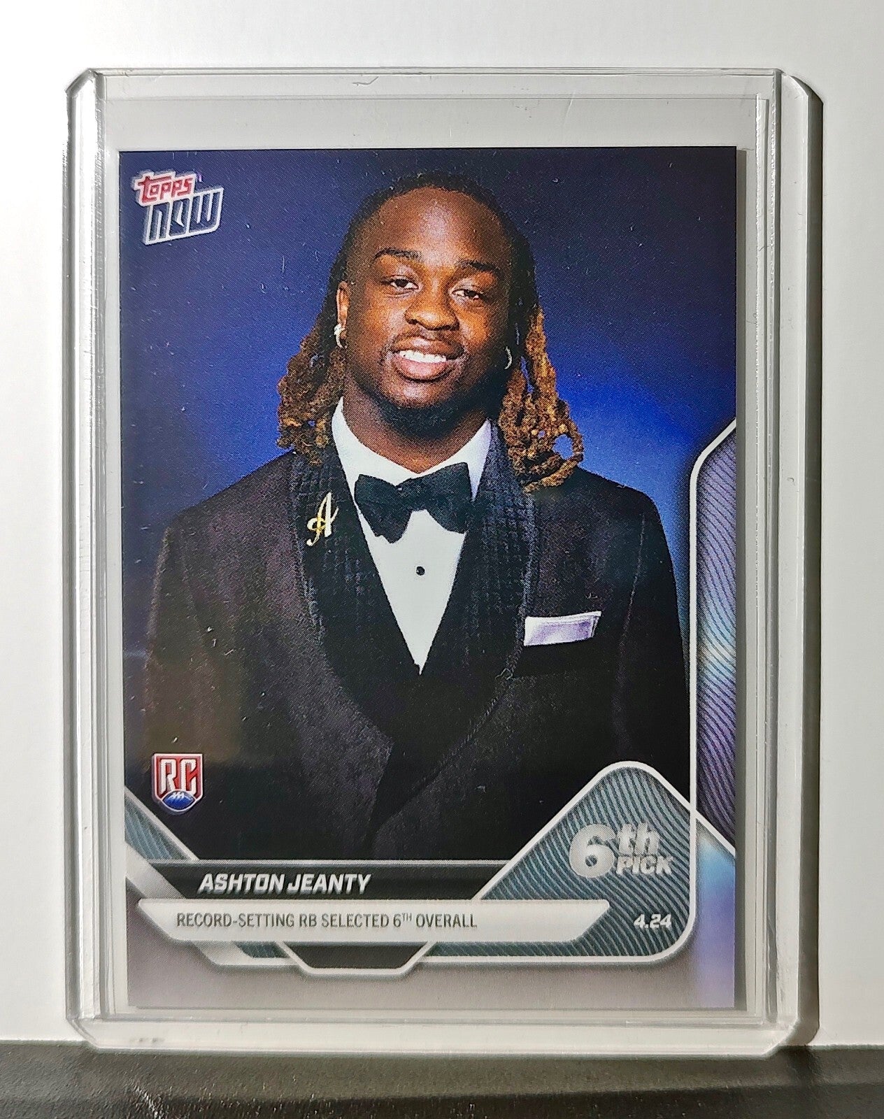 Ashton Jeanty Rookie 2025 NFL Draft #D-2 Football Card Las Vegas Raiders