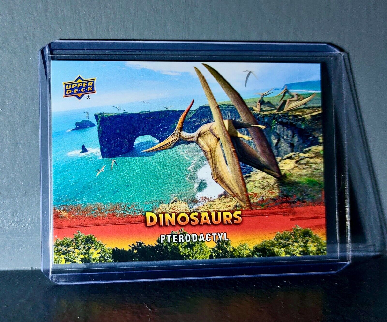 2015 Upper Deck Dinosaurs Pterodactyl Extinction Red Parallel #44 Card