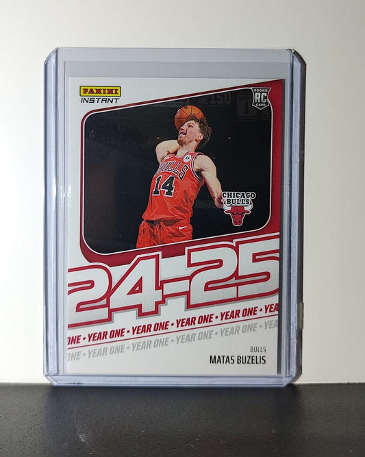 Matas Buzelis Rookie Card 2024-25 Panini Year One #11 Basketball Bulls 1/613