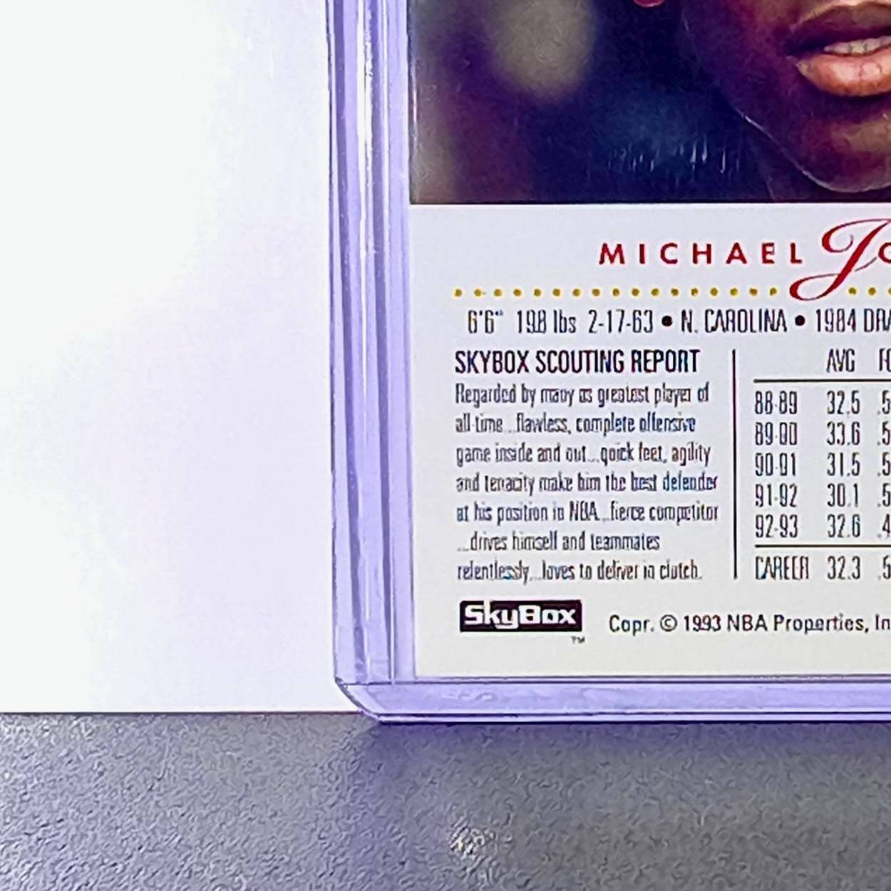 Michael Jordan 1993-94 Skybox #45 Basketball Card Chicago Bulls