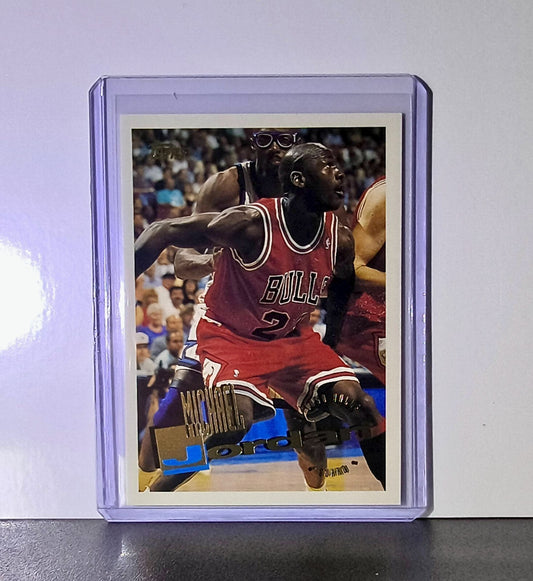 Michael Jordan 1995-96 Topps #277 Basketball Card Chicago Bulls