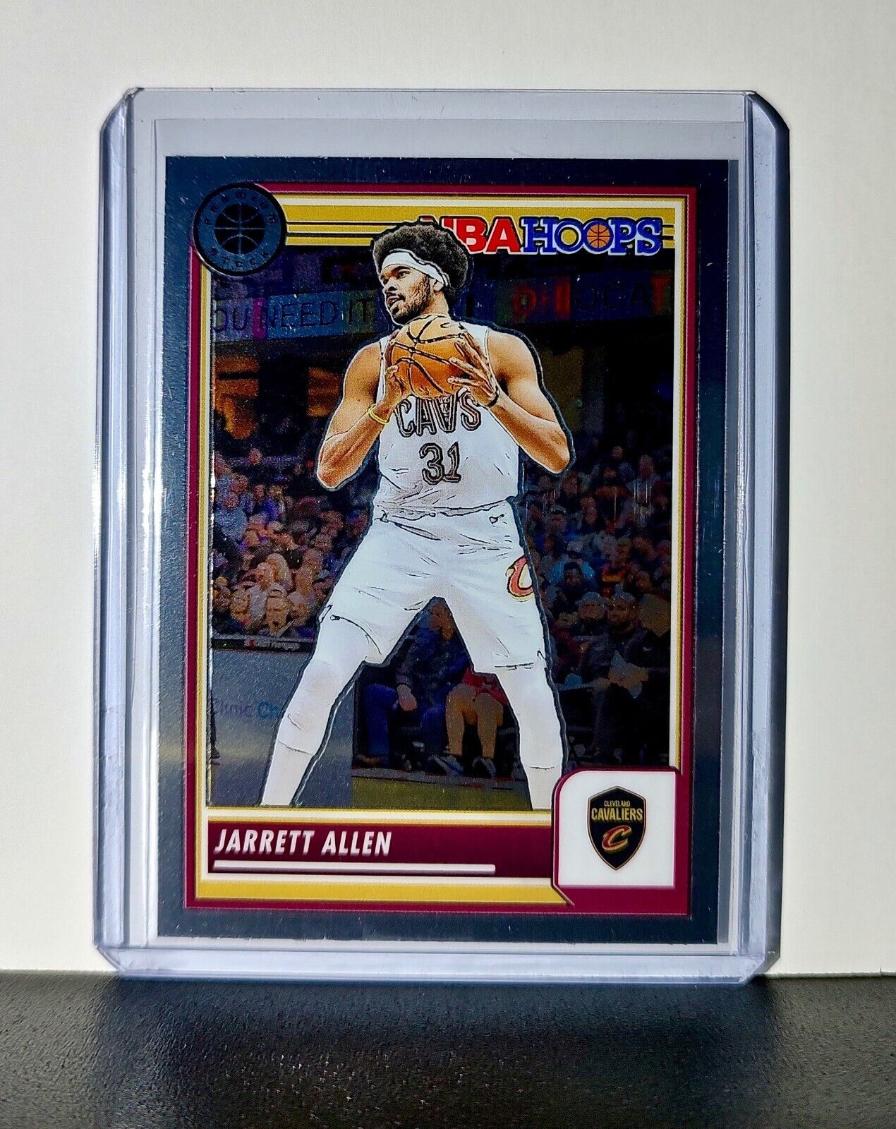 Jarrett Allen 2023-24 Panini Premium Stock NBA Hoops #104 Card Cavaliers
