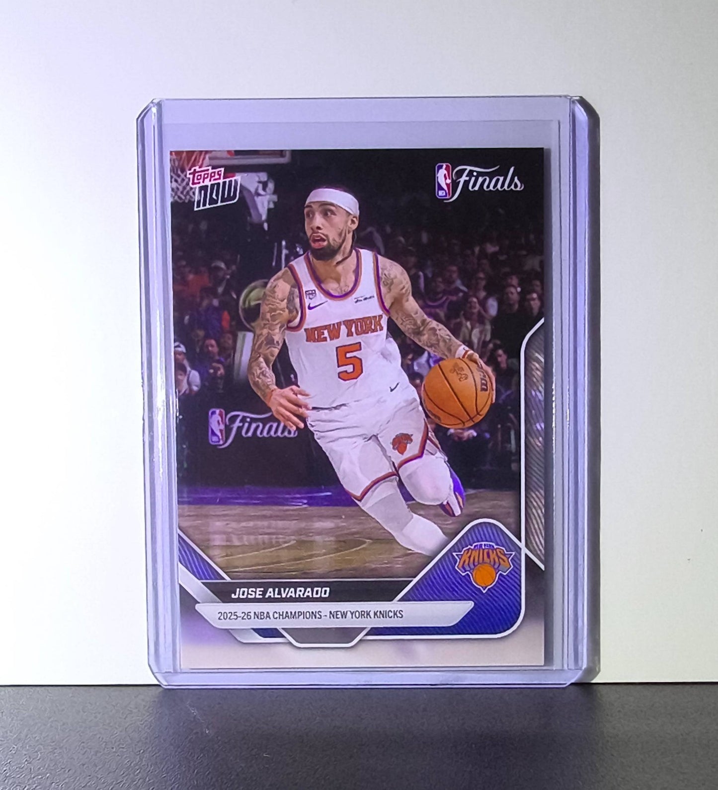 Jose Alvarado 2026 Topps Now NBA Champions #C9 Card New York Knicks