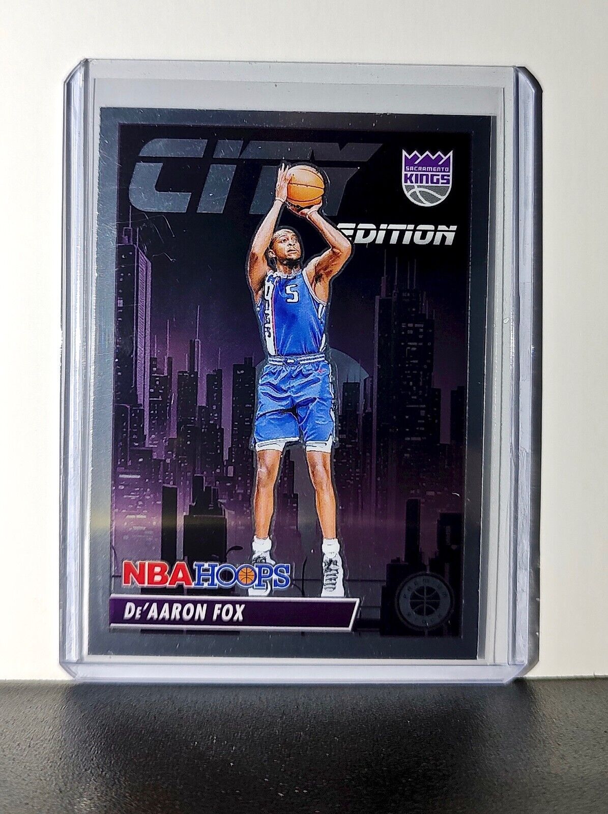 De'Aaron Fox 2023-24 Panini Premium Stock NBA Hoops City Edition #24 Card Kings