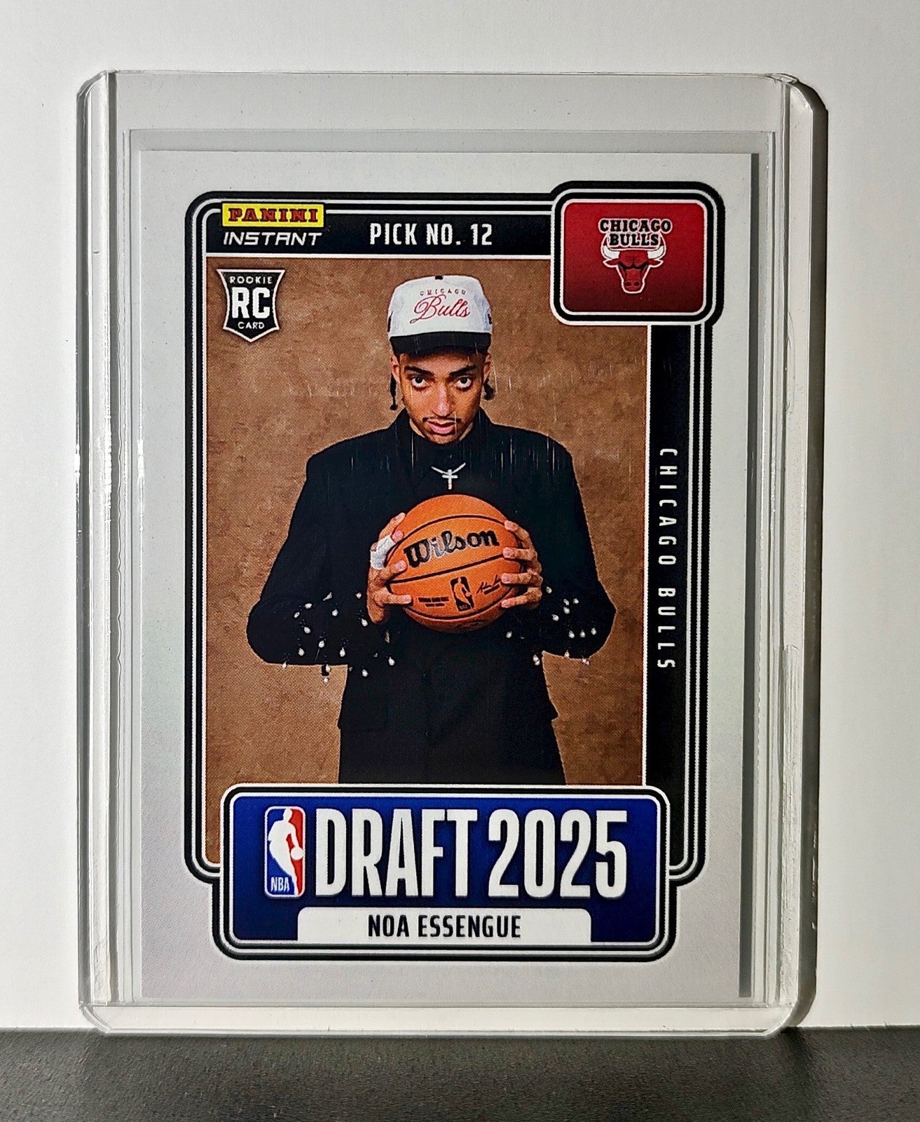 Noa Essengue Rookie 2025-26 Panini NBA #12 Draft Night Card Chicago Bulls
