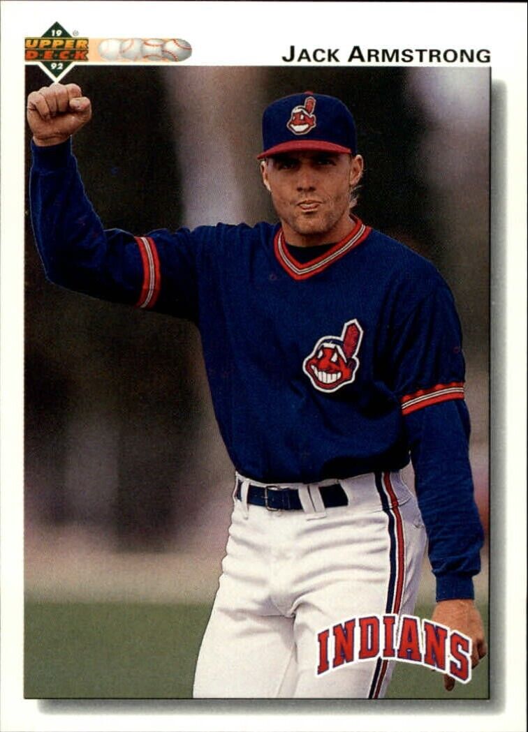 Jack Armstrong 1992 Upper Deck MLB #789 Baseball Card Cleveland Indians
