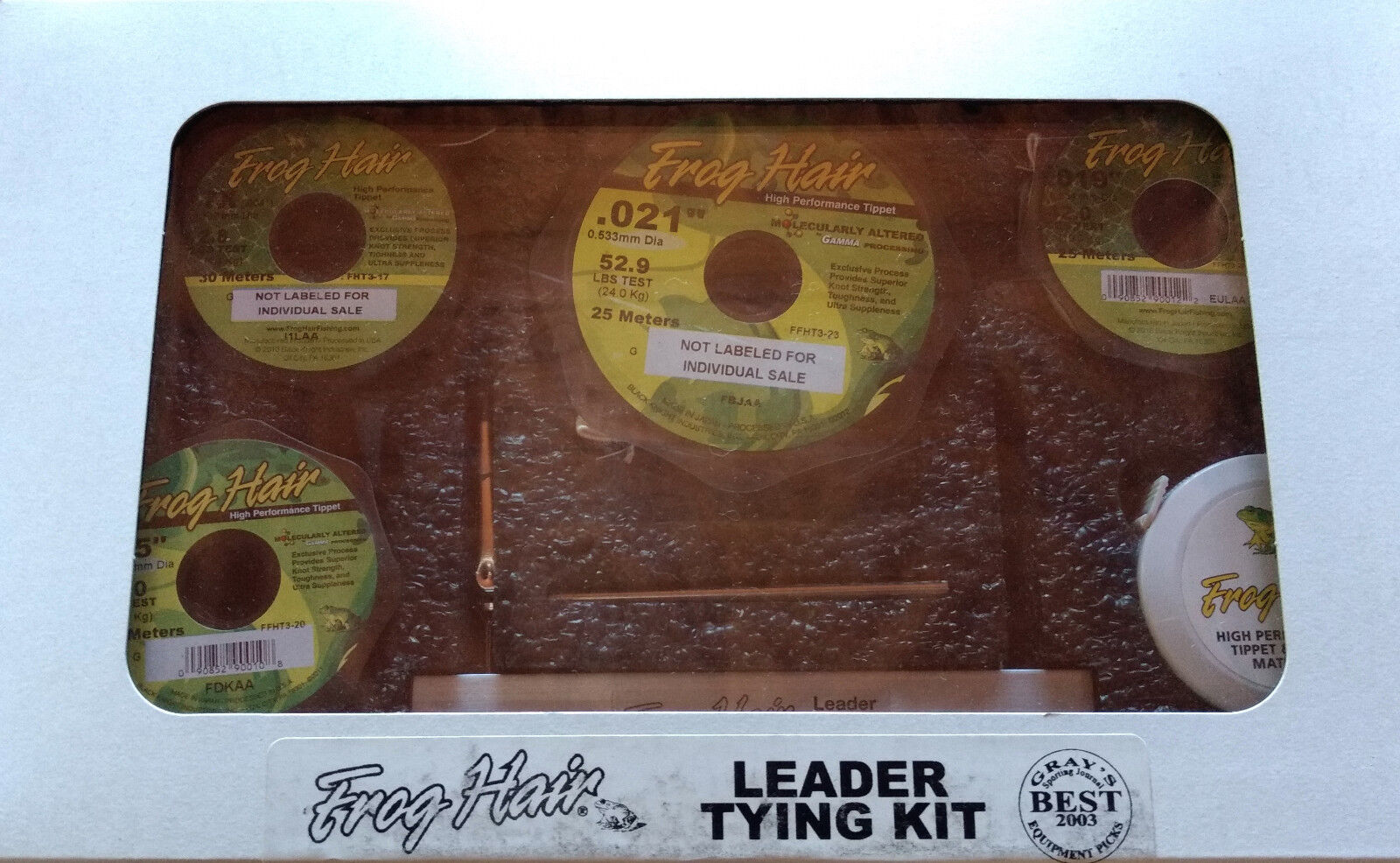 Leader Tying Kit FlyFishing Monofilament Frog Hair  -  Brand New - Free Shipping