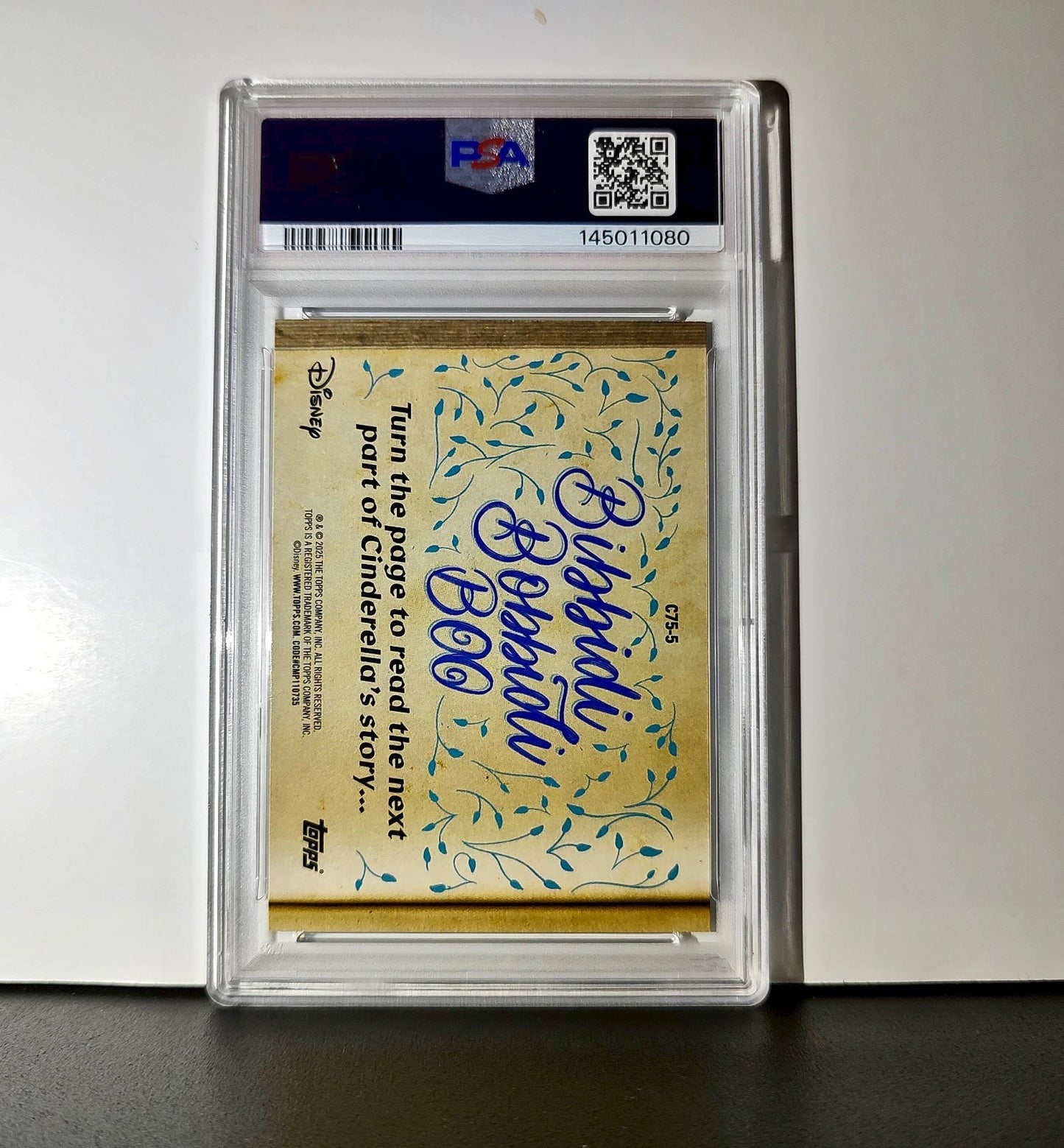 Lucifer traps Gus in a teacup! 2025 Topps Disney #C75-5 PSA 10