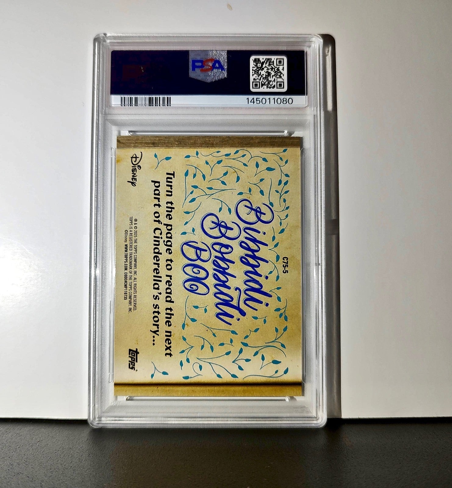 Lucifer traps Gus in a teacup! 2025 Topps Disney #C75-5 PSA 10