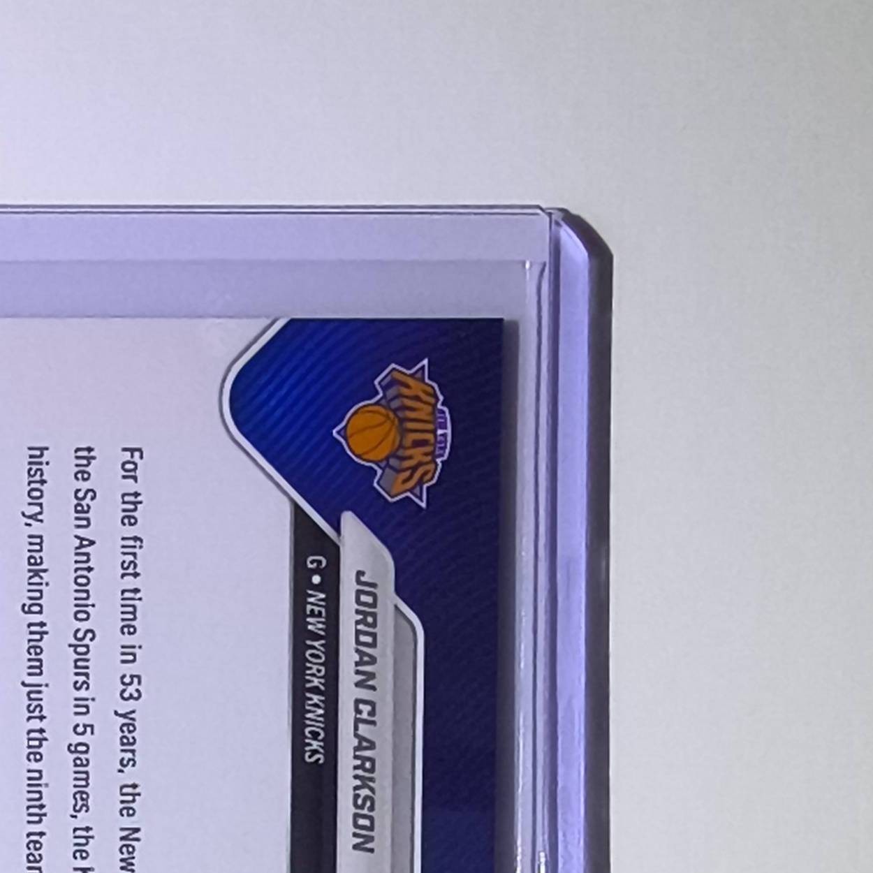 Jordan Clarkson 2026 Topps Now NBA Champions #C10 Card New York Knicks