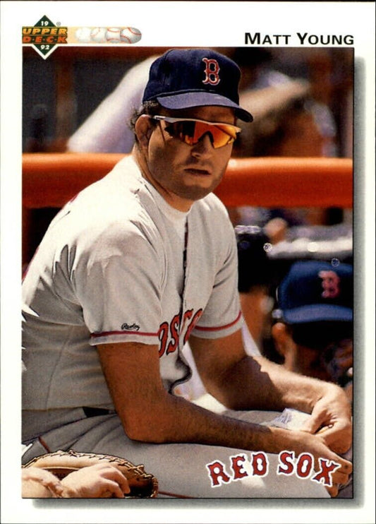 Matt Young 1992 Upper Deck MLB #505 Baseball Card Boston Red Sox