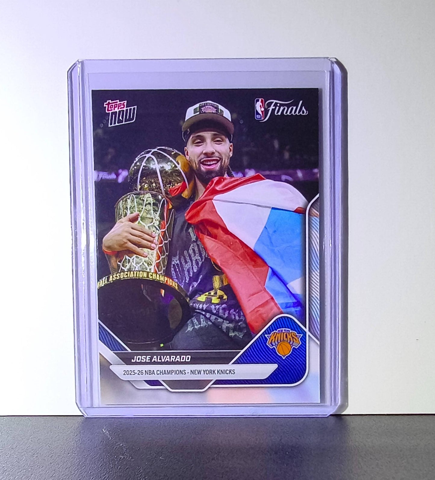 Jose Alvarado 2026 Topps Now NBA Champions #C9-SP Card New York Knicks