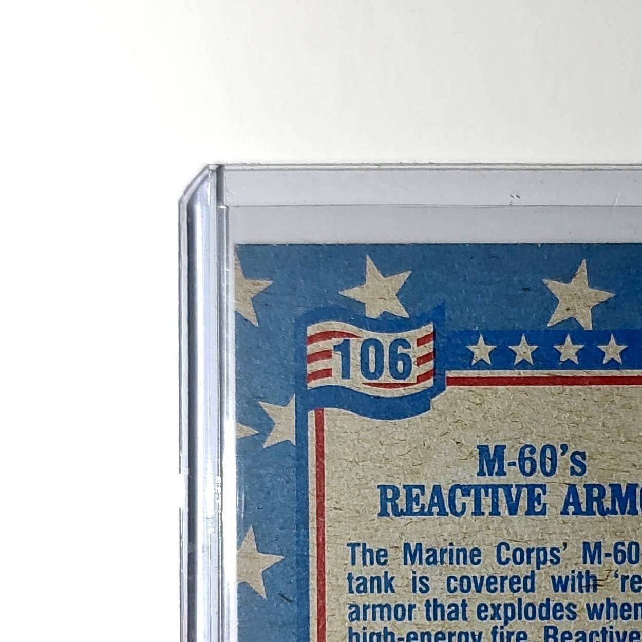 M-60 Reactive Armor 1991 Topps Desert Storm #106 Card
