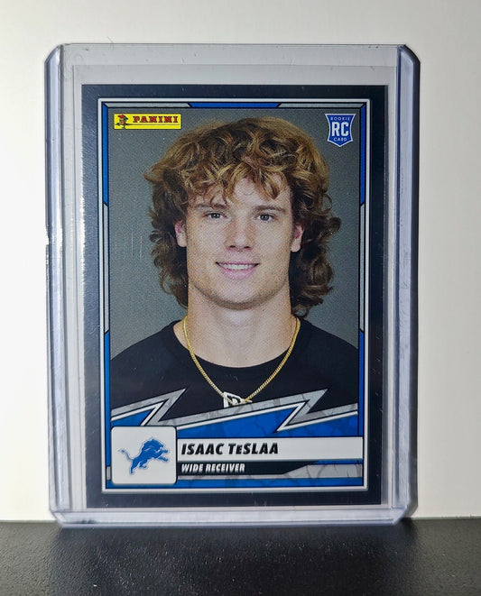 Isaac TeslAa Rookie 2025 Panini NFL #91 Foil Sticker Card Detroit Lions