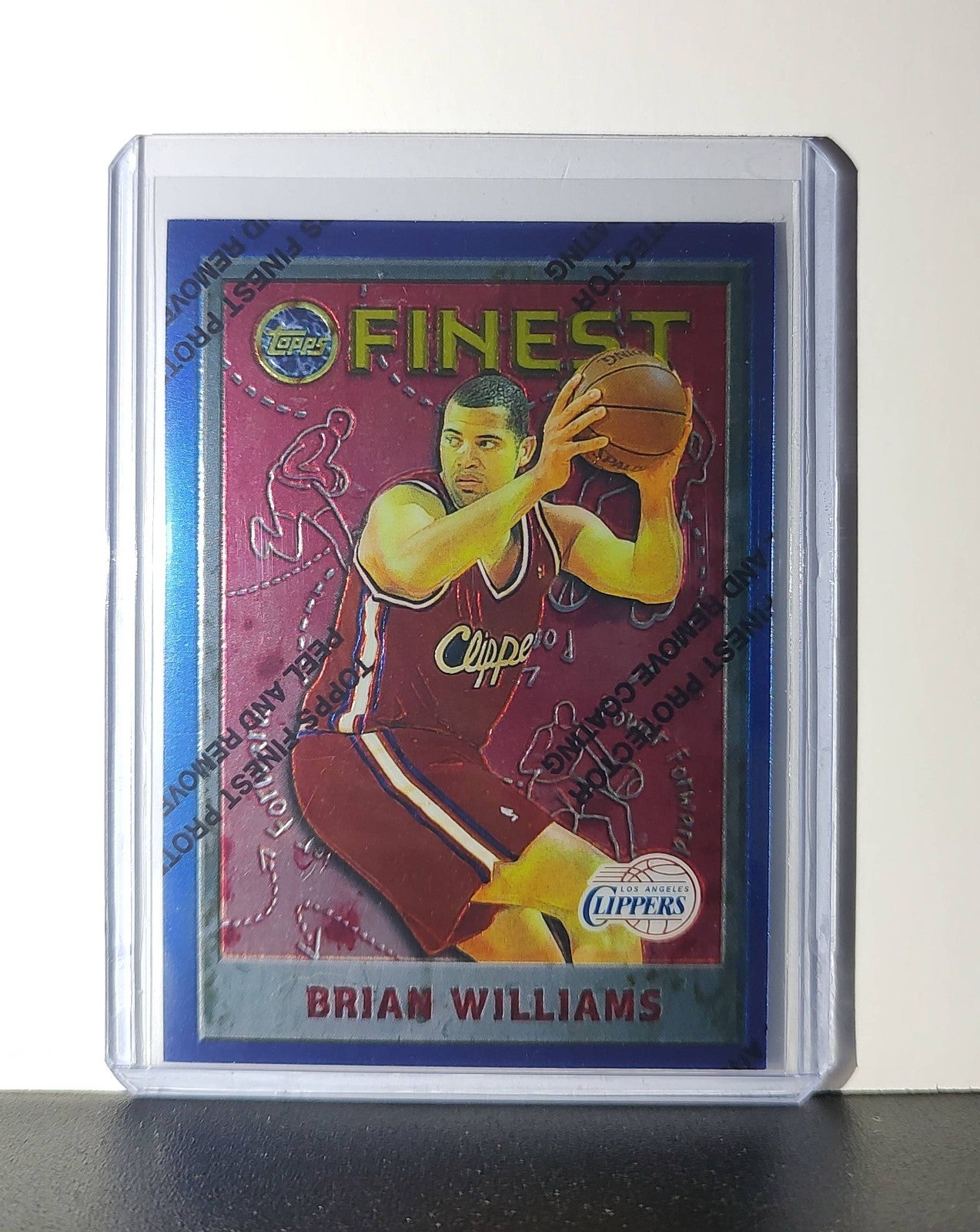 Brian Williams 1995-96 Topps Finest NBA #147 Card Clippers