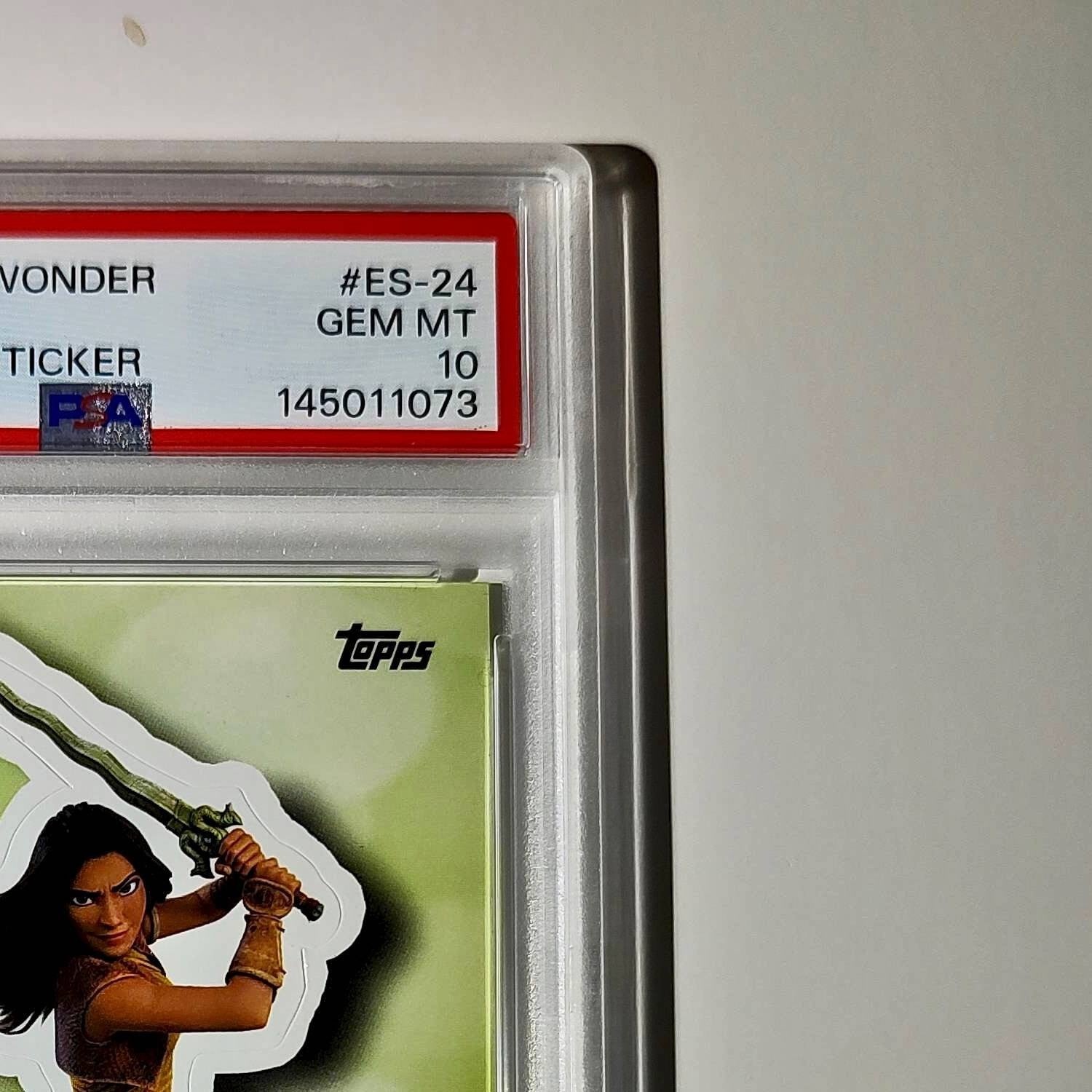 Raya 2025 Topps Disney #ES-24 Enchanted Sticker Card PSA 10