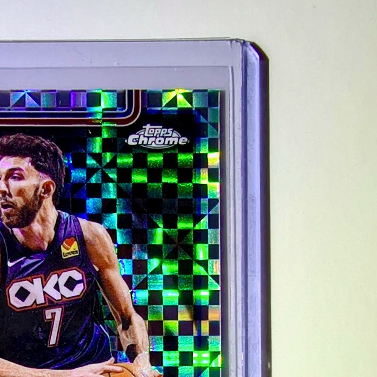 Chet Holmgren 2025-26 NBA Topps Chrome Update X-Fractor #31 Card Thunder