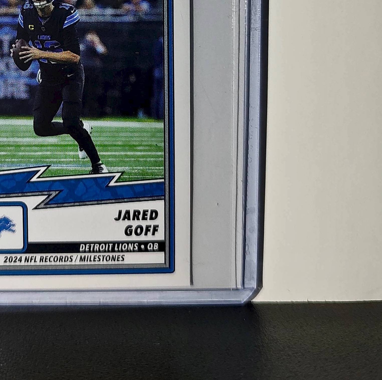 Jared Goff 2025 Panini NFL #19 Record/Milestone Sticker