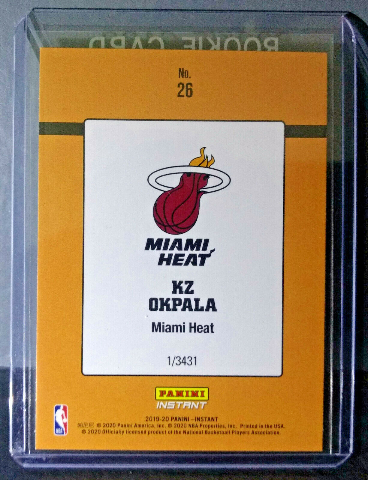 KZ Okpala 2019-20 Panini NBA #26 Rated Rookie Retro Card 1/3431