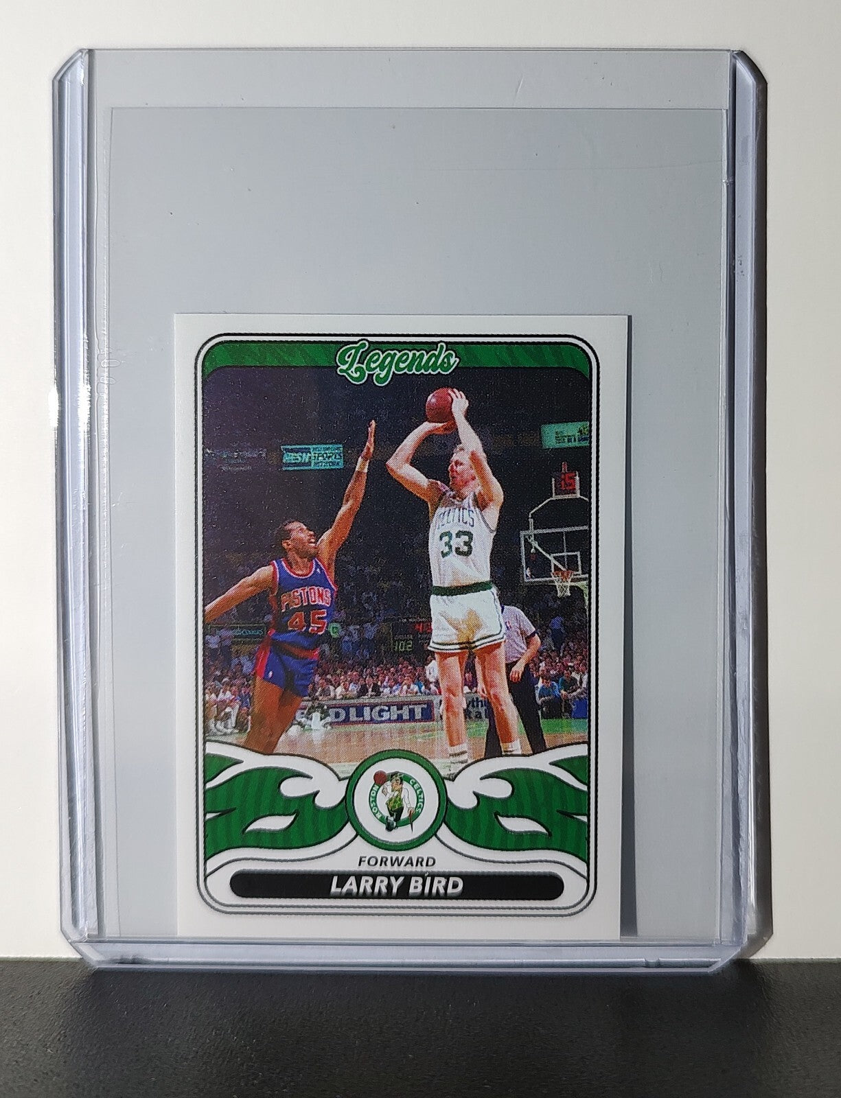 Larry Bird Legends 2024-25 Panini NBA #495 Sticker Card Boston Celtics
