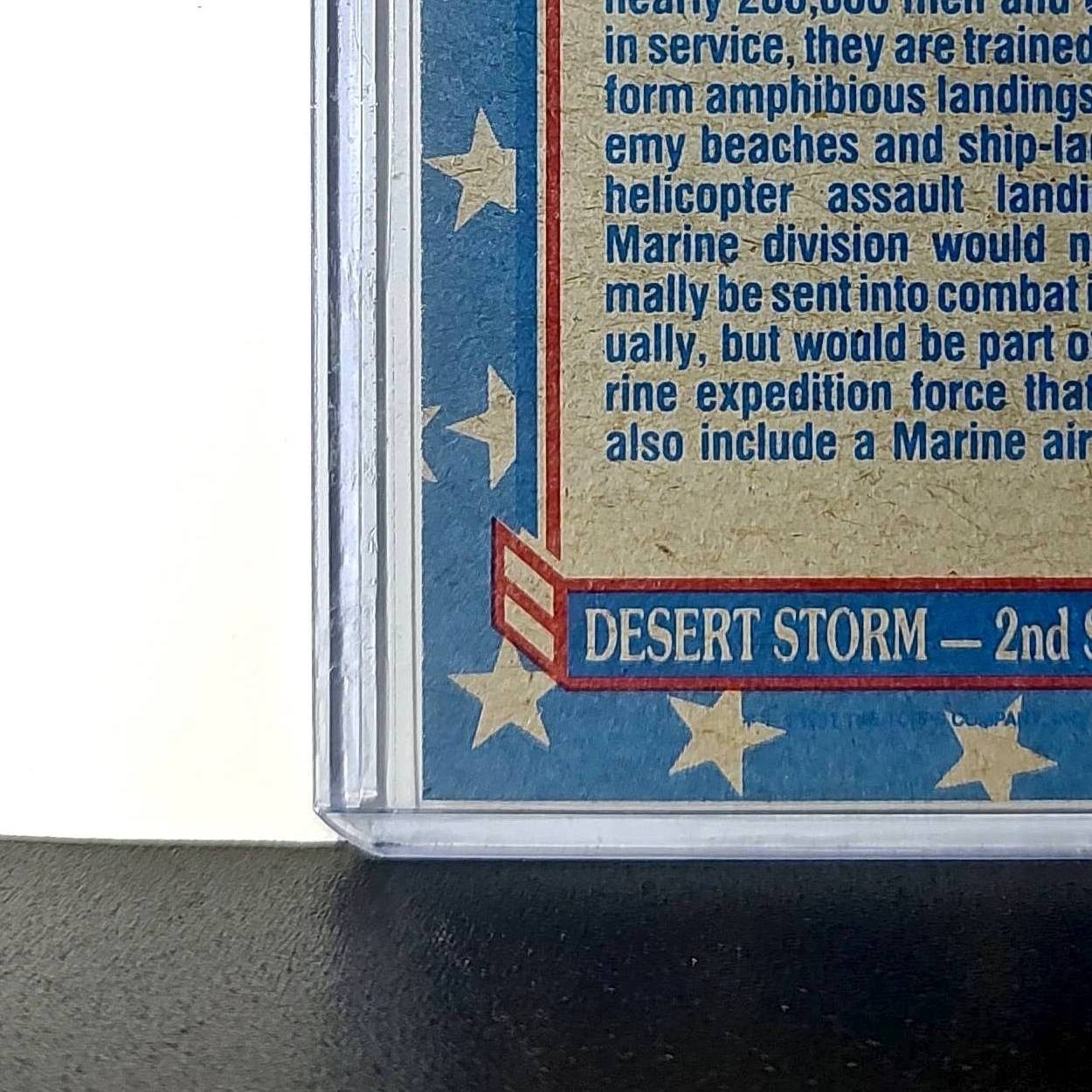 The Marines Land 1991 Topps Desert Storm #151 Card